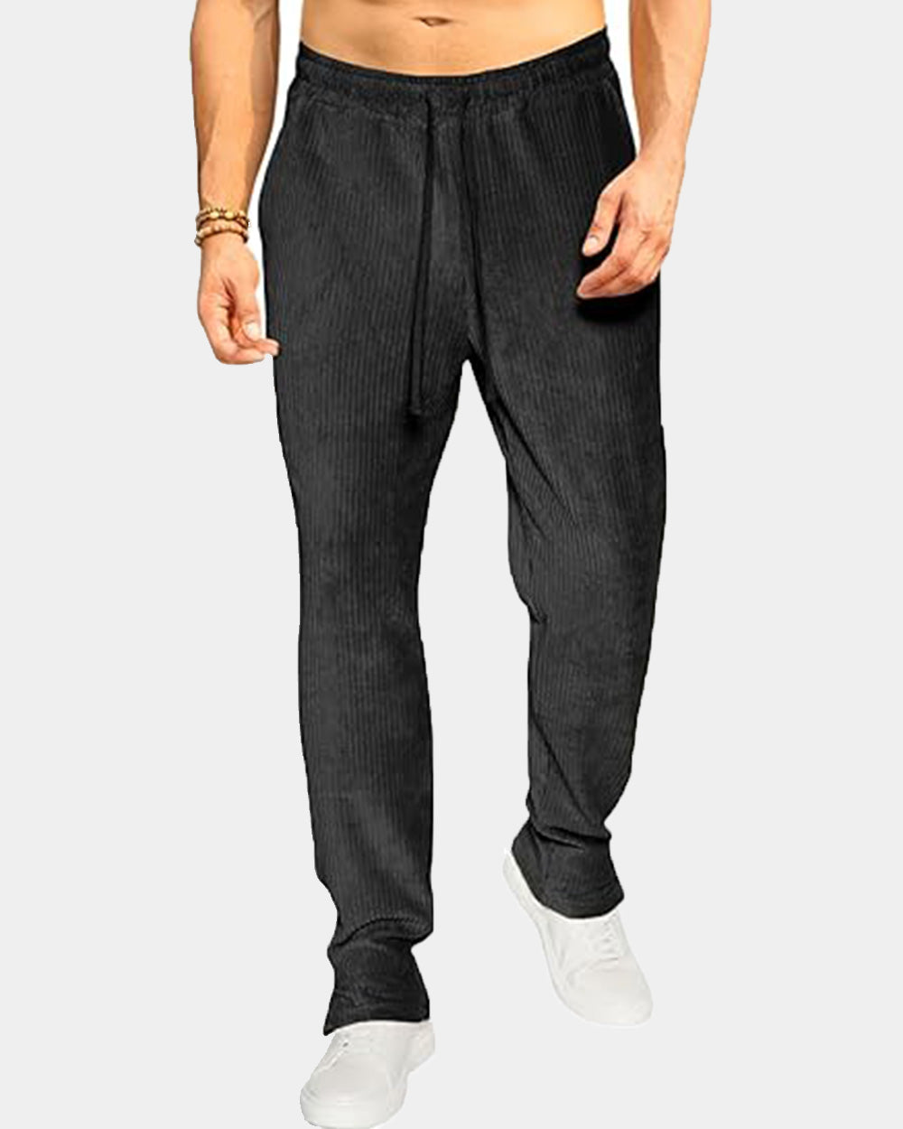 Widasio Corduroy Track Pant - Black