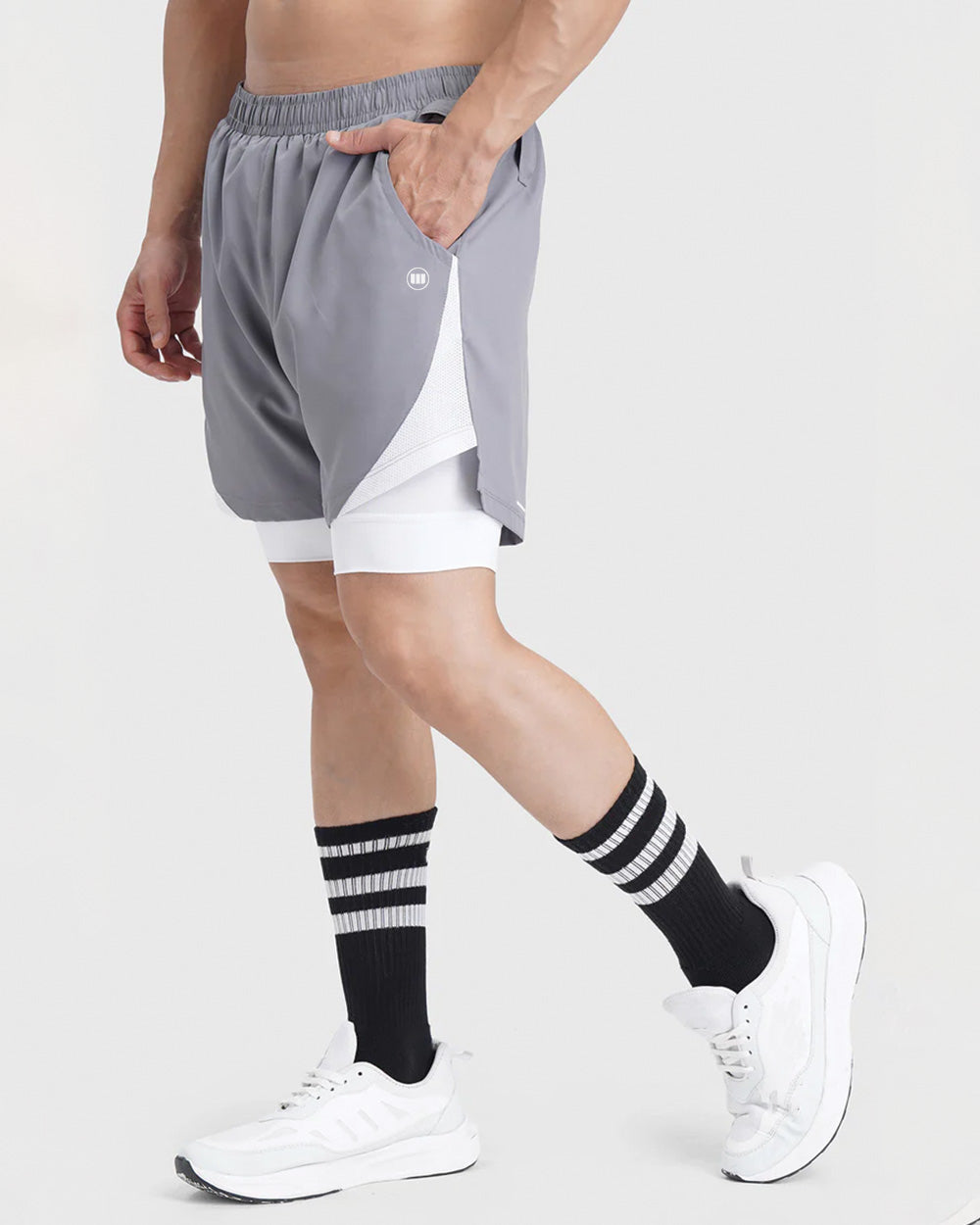 Tetra-Lite 5” Mesh Shorts - Grey