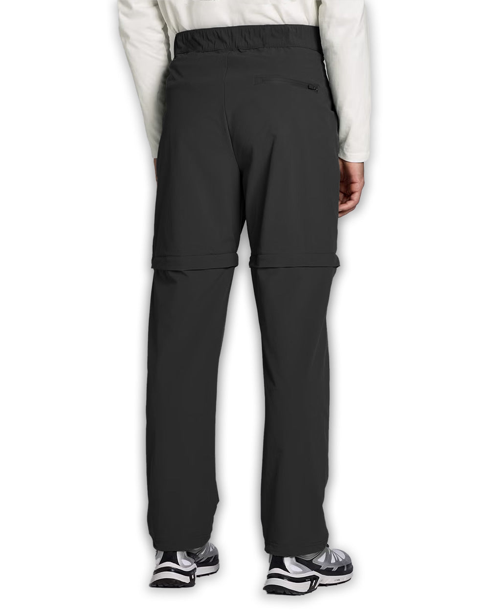 Men's Lifestyle 2 in 1 Walking Trouser + Shorts - Black