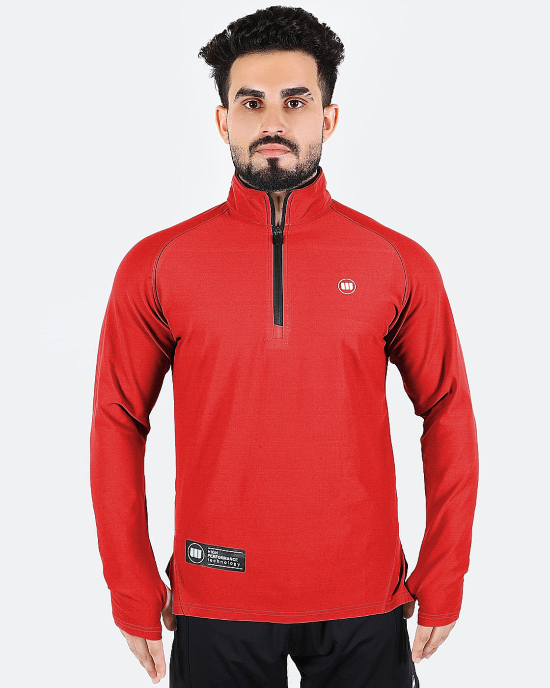 Widasio High Tech Fitted Half Zip Trainer (Red)