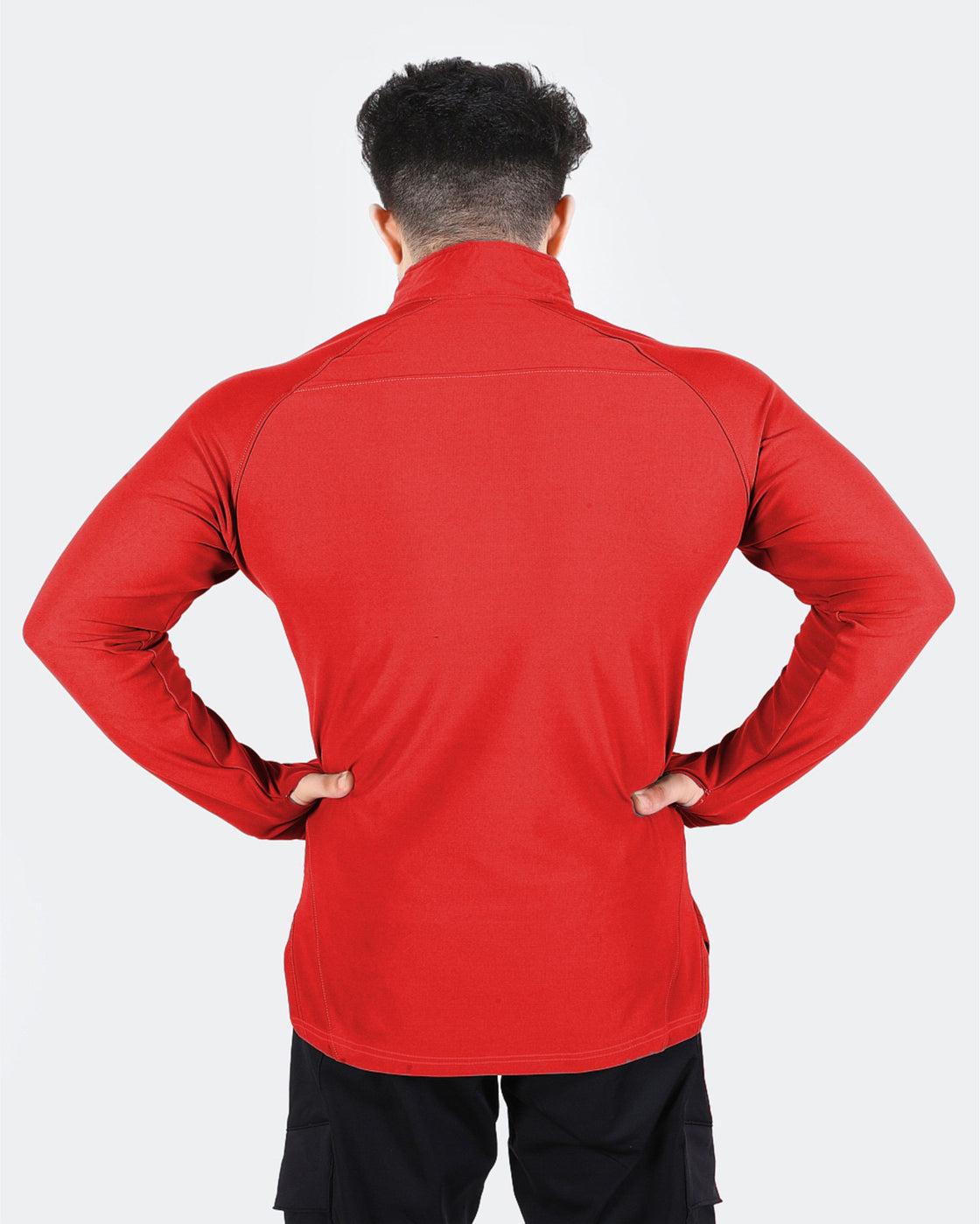 Widasio High Tech Fitted Half Zip Trainer (Red)